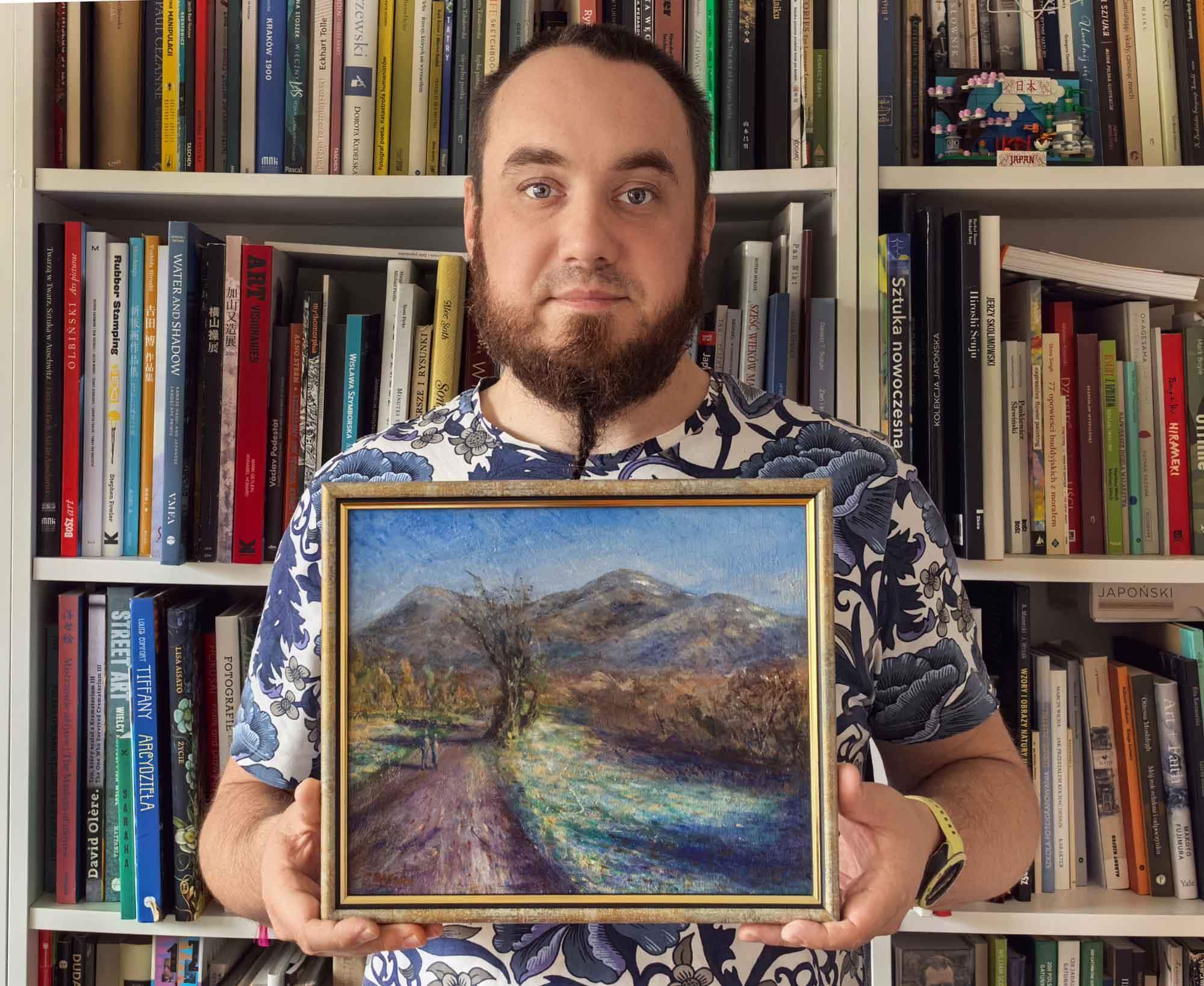 En plein air - Góry wzywają - Równica - akryl na płótnie - 30x24cm