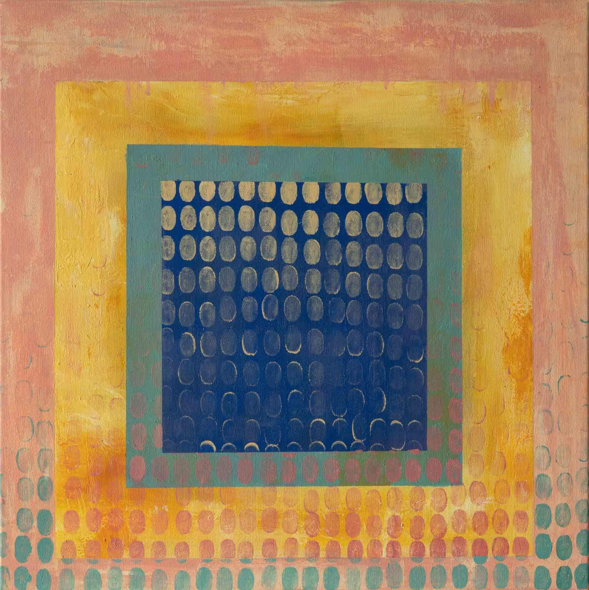 Ślad człowieczeństwa akryl na płótnie  - 50x50cm